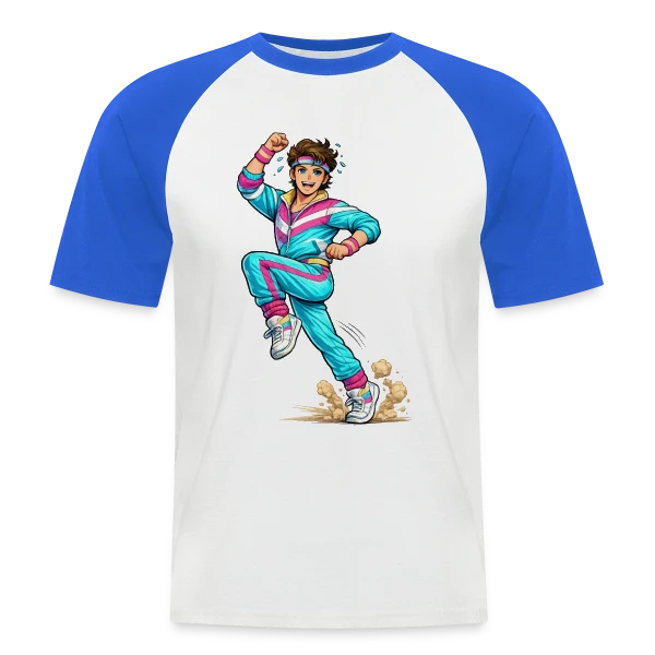 L'Homme Aérobic Déchaîné sur T-shirt baseball manches courtes Homme