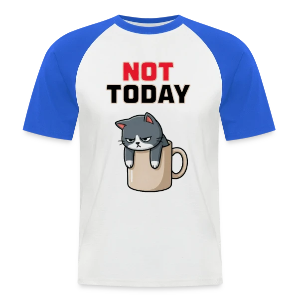 Aujourd'hui, Non. sur T-shirt baseball manches courtes Homme