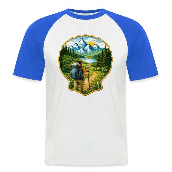 Chemin de Compostelle - L'Esprit Pèlerin sur T-shirt baseball manches courtes Homme