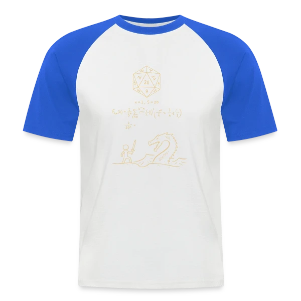 S-20_2 - Design Minimaliste Geek sur T-shirt baseball manches courtes Homme