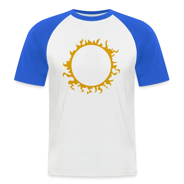 Le Motif de Dos de Kyo sur T-shirt baseball manches courtes Homme