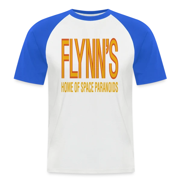 Flynn's Space Paranoids : Hommage Rétro-Gaming sur T-shirt baseball manches courtes Homme