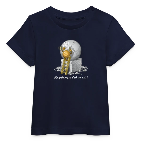 L'Art de la Pétanque : Quand le Sport Rencontre le Style sur T-shirt bébé bio Stanley/Stella