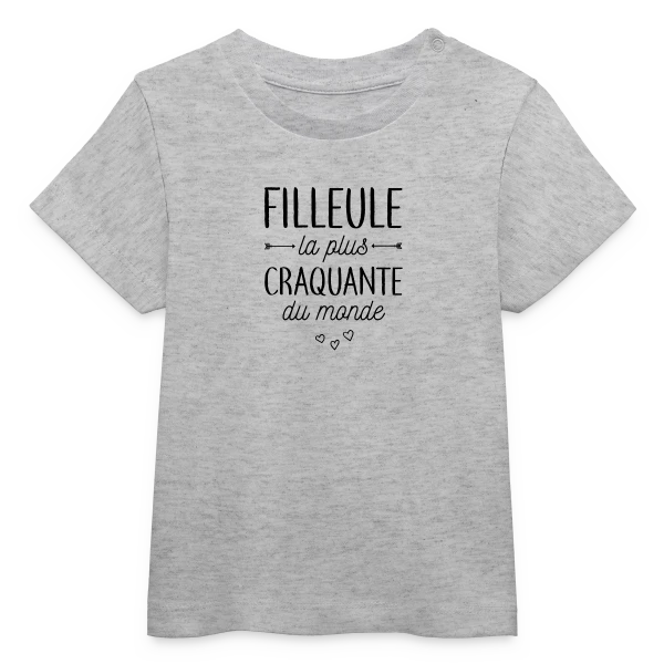 Ma Filleule la Plus Craquante sur T-shirt bébé bio Stanley/Stella
