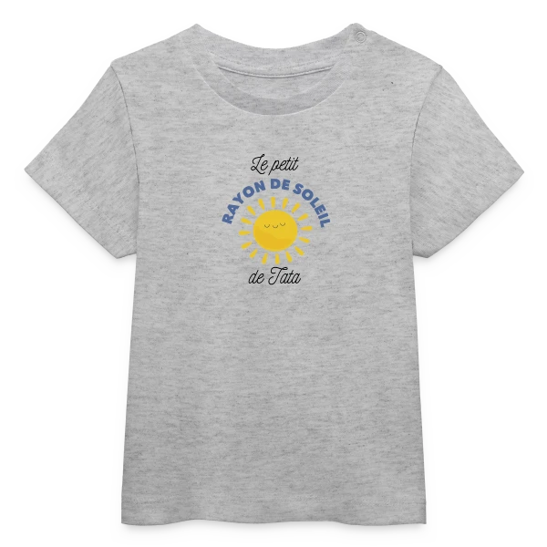 Le Rayon de Soleil de Tata sur T-shirt bébé bio Stanley/Stella