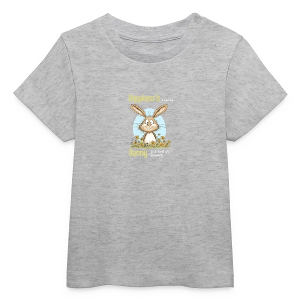 Maquette de T-shirt Bébé Stanley/Stella - Lapin Printanier et Pâques à personnaliser