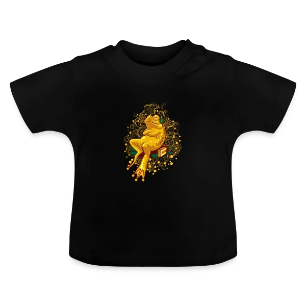 Grenouille Relax : Mode Cassette sur T-shirt bio col rond Bébé