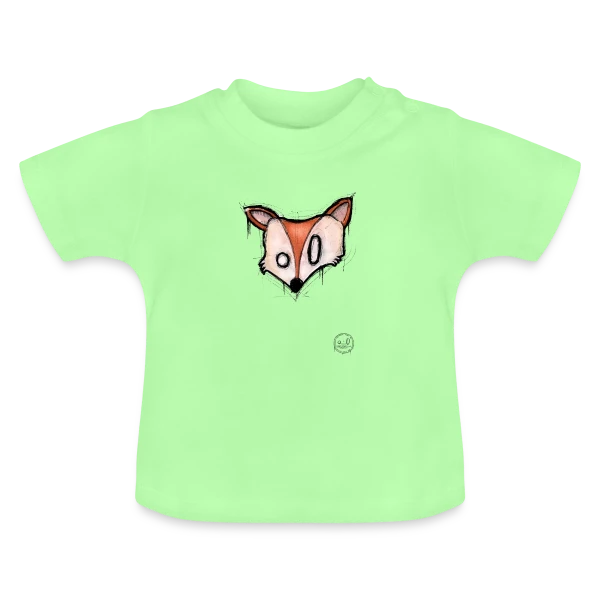 Renard Stylisé K-nimals sur T-shirt bio col rond Bébé