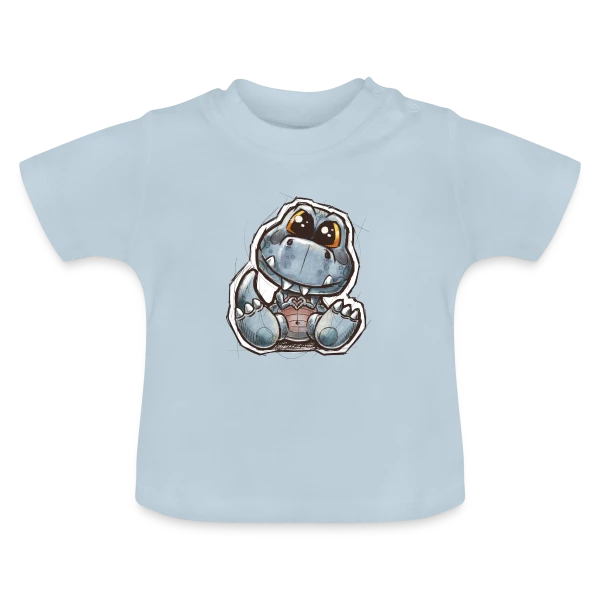 P'tit Dino Mignon sur T-shirt bio col rond Bébé