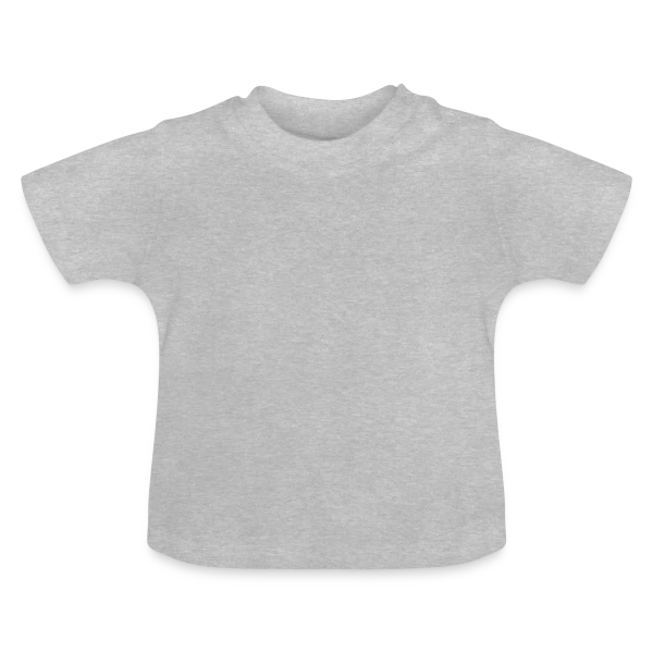Maquette de T-shirt bio col rond Bébé à personnaliser