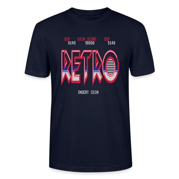 Maquette de T-shirt bio CRAFTER Stanley Stella Unisexe « Design Rétro Abstraction Géométrique Vintage » à personnaliser