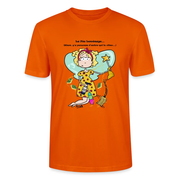 Maquette de T-shirt bio CRAFTER Stanley Stella Unisexe « Fée du Ménage » à personnaliser