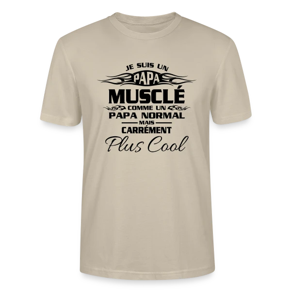 Maquette de T-shirt bio CRAFTER Stanley Stella Unisexe « Esprit Musclé & Fitness » à personnaliser