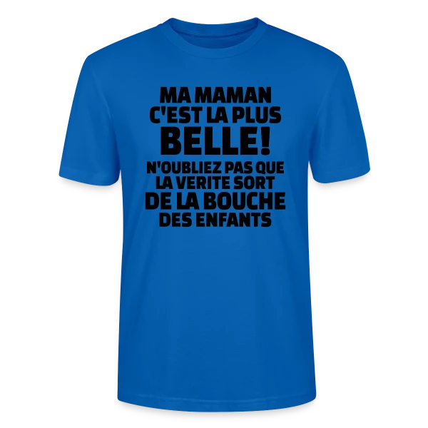 Maquette de T-shirt bio CRAFTER Stanley Stella Unisexe « "Ma Maman, La Plus Belle du Monde" : Amour Infini » à personnaliser