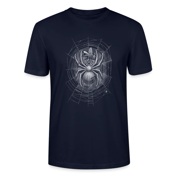 Maquette de T-shirt bio CRAFTER Stanley Stella Unisexe « Toile d'Araignée Mystérieuse » à personnaliser