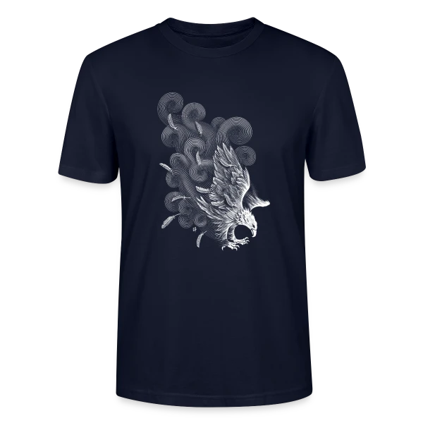 Maquette de T-shirt bio CRAFTER Stanley Stella Unisexe « Ailes au Vent » à personnaliser