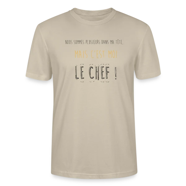 Maquette de T-shirt bio CRAFTER Stanley Stella Unisexe « Le Chef dans Ma Tête » à personnaliser