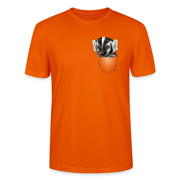 Maquette de T-shirt bio CRAFTER Stanley Stella Unisexe « Blaireau de Poche Caché » à personnaliser