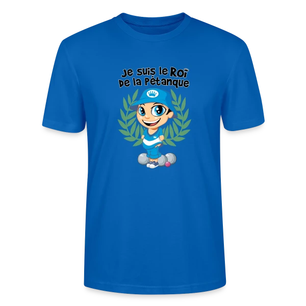 Maquette de T-shirt bio CRAFTER Stanley Stella Unisexe « Roi de la pétanque » à personnaliser