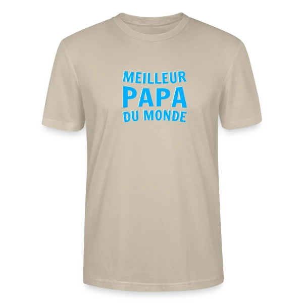 Maquette de T-shirt bio CRAFTER Stanley Stella Unisexe « "Meilleur Papa du Monde" » à personnaliser