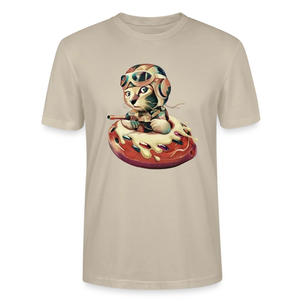 Maquette de T-shirt bio CRAFTER Stanley Stella Unisexe « Donut Fighter » à personnaliser