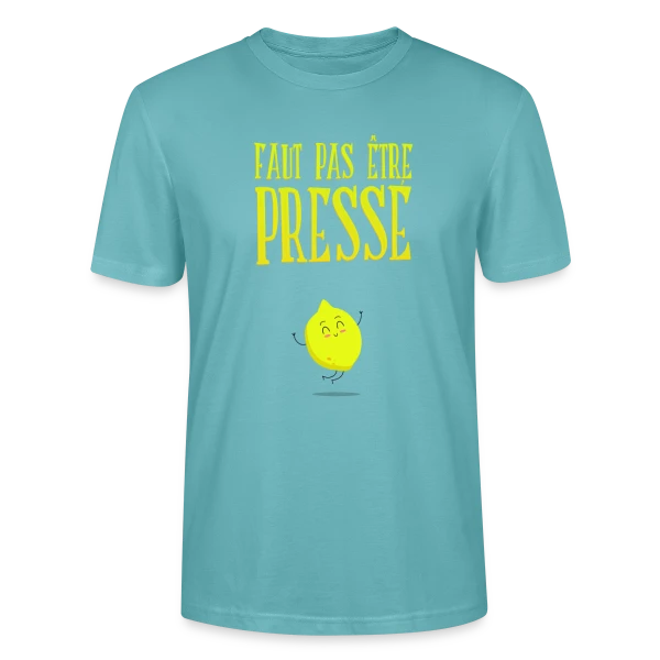 Maquette de T-shirt bio CRAFTER Stanley Stella Unisexe « Pas Pressé : L'Art de Prendre Son Temps » à personnaliser
