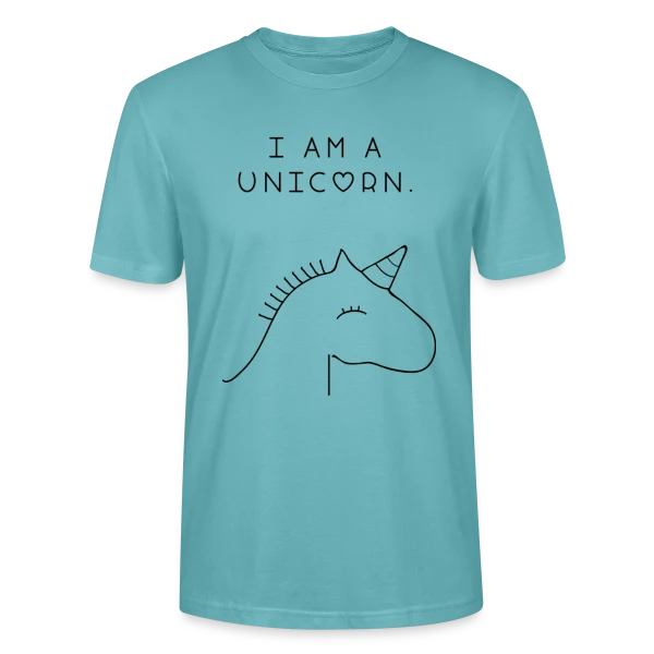 Maquette de T-shirt bio CRAFTER Stanley Stella Unisexe « Je suis une Licorne Rêveuse » à personnaliser