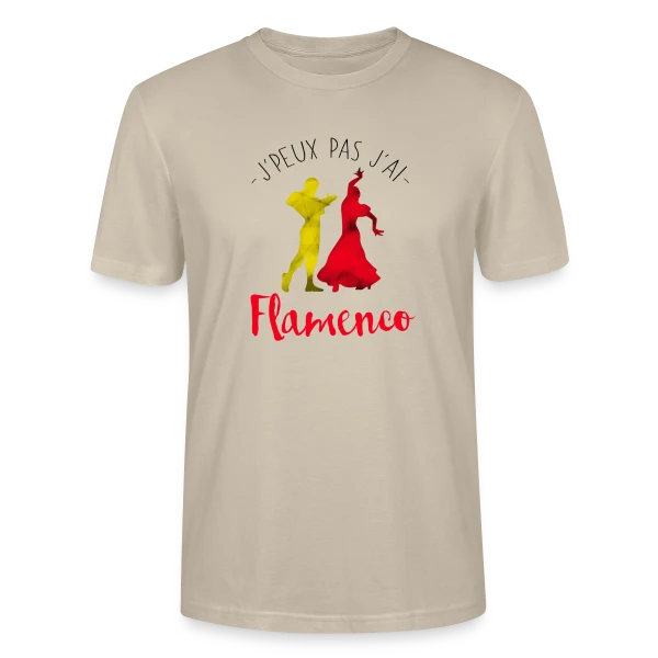 Maquette de T-shirt bio CRAFTER Stanley Stella Unisexe « J'peux pas j'ai Flamenco » à personnaliser