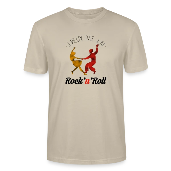 Maquette de T-shirt bio CRAFTER Stanley Stella Unisexe « J'peux pas, j'ai Rock » à personnaliser