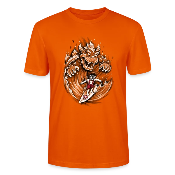 Maquette de T-shirt bio CRAFTER Stanley Stella Unisexe « Mario, le Surfeur de Bowser » à personnaliser
