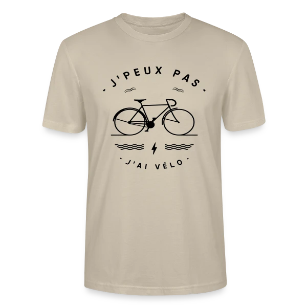 Maquette de T-shirt bio CRAFTER Stanley Stella Unisexe « J'ai Vélo : Le T-shirt des Passionnés de Cyclisme » à personnaliser