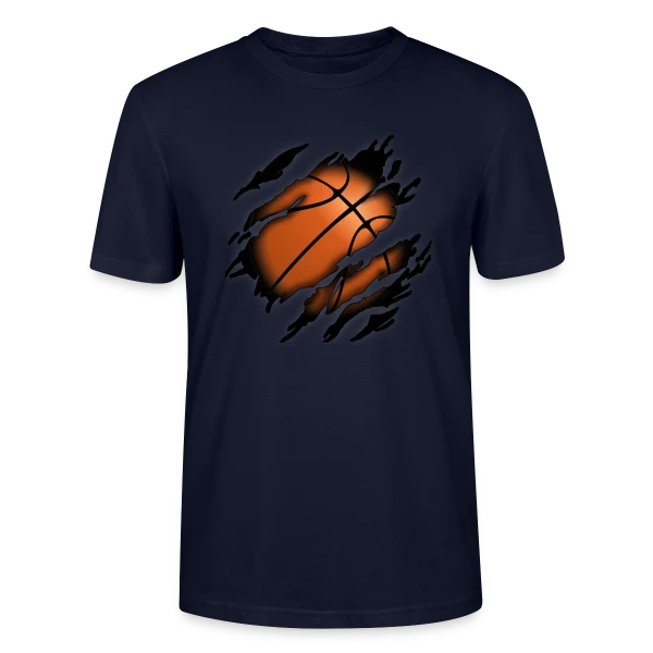 Maquette de T-shirt bio CRAFTER Stanley Stella Unisexe « Le Basketball en Moi - Esprit Sportif » à personnaliser