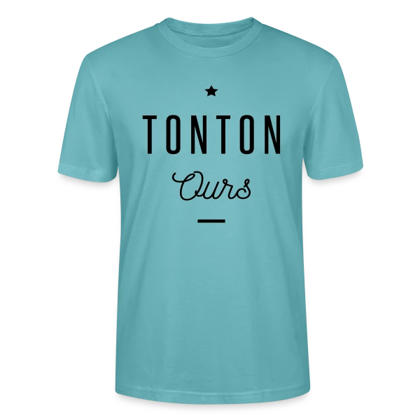 Maquette de T-shirt bio CRAFTER Stanley Stella Unisexe « Tonton Ours » à personnaliser