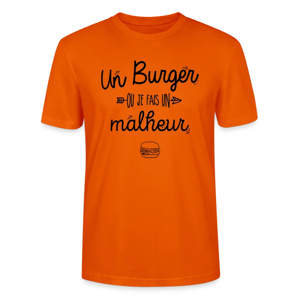 L'Empereur du Burger sur T-shirt bio CRAFTER Stanley Stella Unisexe