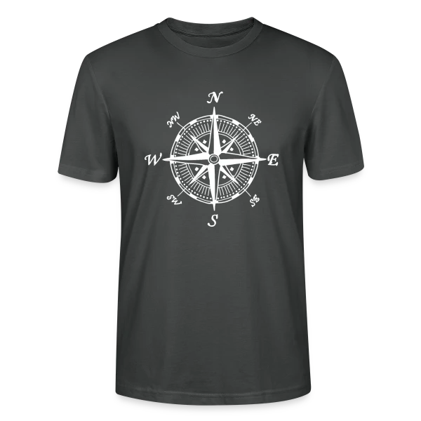 Maquette de T-shirt bio CRAFTER Stanley Stella Unisexe « Boussole Aventure » à personnaliser