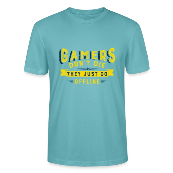 Maquette de T-shirt bio CRAFTER Stanley Stella Unisexe « Humour Gamer Offline » à personnaliser