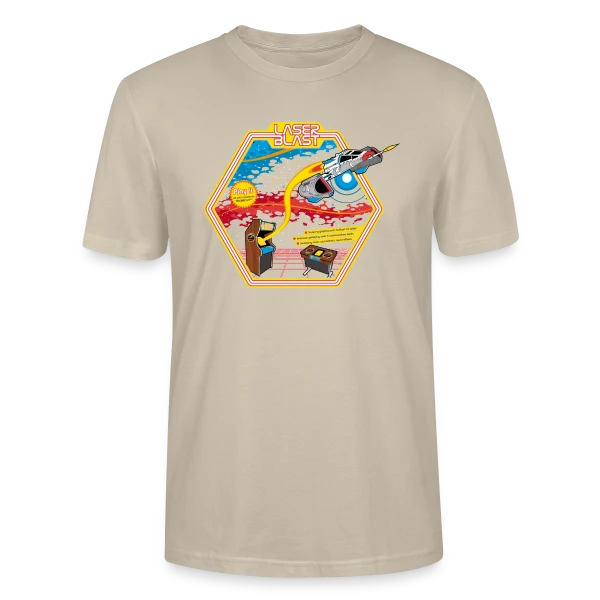Maquette de T-shirt bio CRAFTER Stanley Stella Unisexe « Explosion Laser : Design Lumineux » à personnaliser