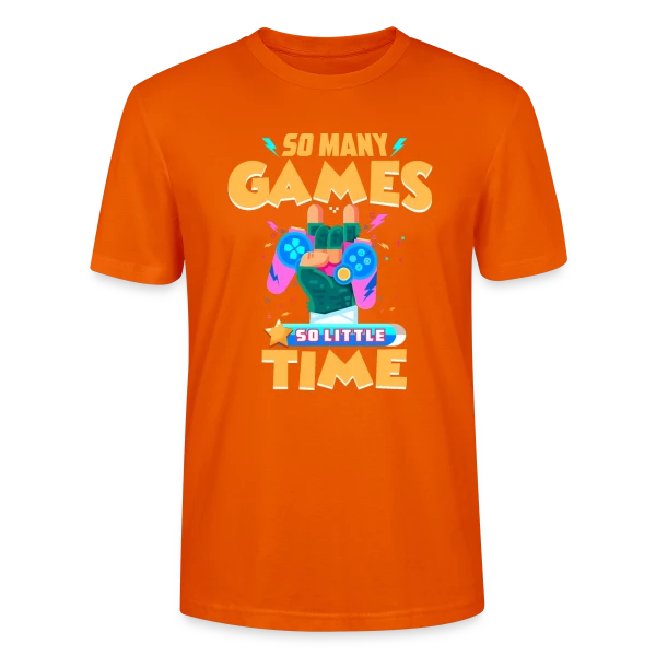 Maquette de T-shirt bio CRAFTER Stanley Stella Unisexe « Style Gaming Rétro » à personnaliser