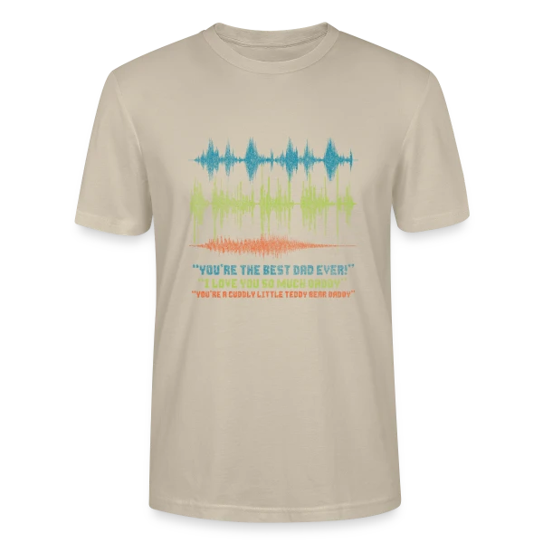 Maquette de T-shirt bio CRAFTER Stanley Stella Unisexe « 'Merci Papa' - Le Cadeau Unique d'une Fille à son Père » à personnaliser
