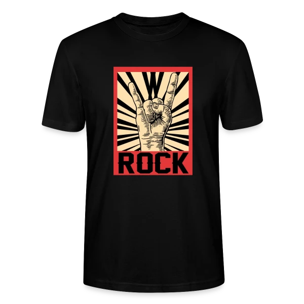 Maquette de T-shirt bio CRAFTER Stanley Stella Unisexe « Simplement Rock » à personnaliser