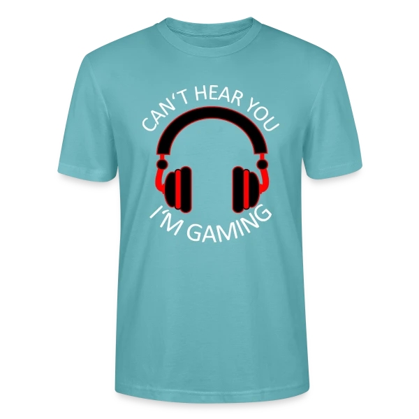 Maquette de T-shirt bio CRAFTER Stanley Stella Unisexe « L'Esprit du Gamer » à personnaliser
