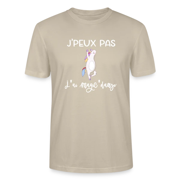 Maquette de T-shirt bio CRAFTER Stanley Stella Unisexe « Licorne Danse Magique » à personnaliser