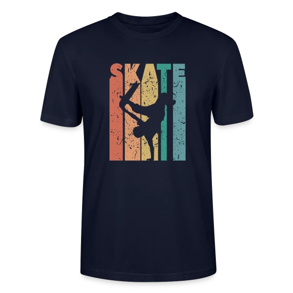 Maquette de T-shirt bio CRAFTER Stanley Stella Unisexe « Passion Skate Urbain » à personnaliser