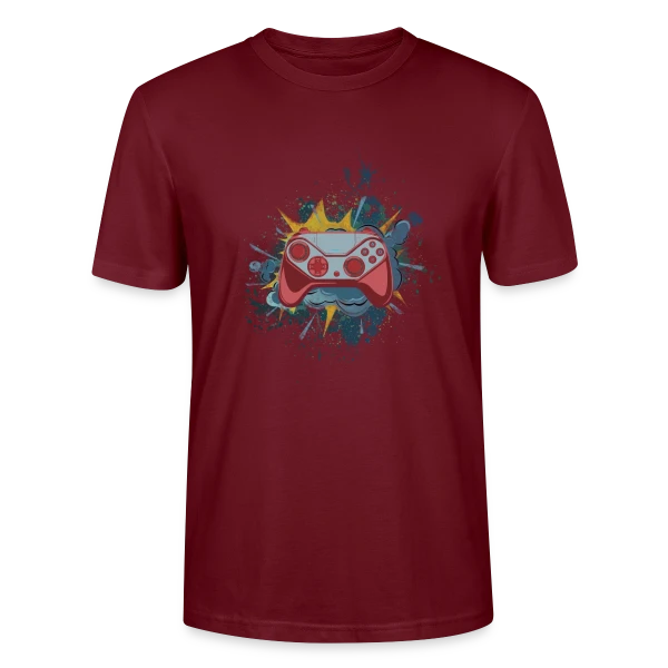 Maquette de T-shirt bio CRAFTER Stanley Stella Unisexe « Fan de Gaming » à personnaliser
