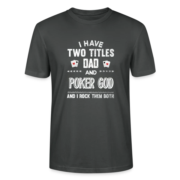 Maquette de T-shirt bio CRAFTER Stanley Stella Unisexe « King of Poker » à personnaliser