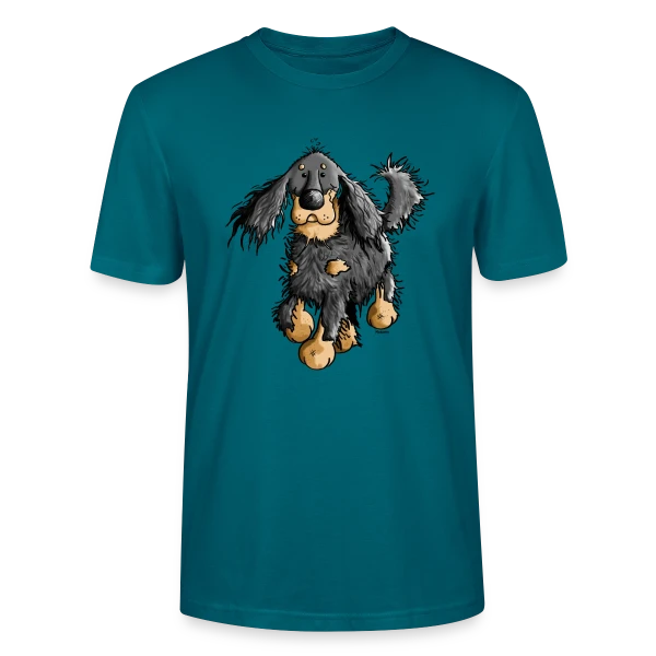 Maquette de T-shirt bio CRAFTER Stanley Stella Unisexe « L'Agile Setter Gordon » à personnaliser