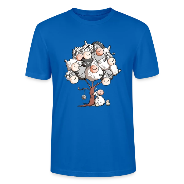 Petit Mouton Laineux Câlin sur T-shirt bio CRAFTER Stanley Stella Unisexe