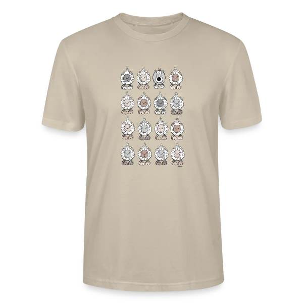 Maquette de T-shirt bio CRAFTER Stanley Stella Unisexe « Le Loup dans la Bergerie » à personnaliser