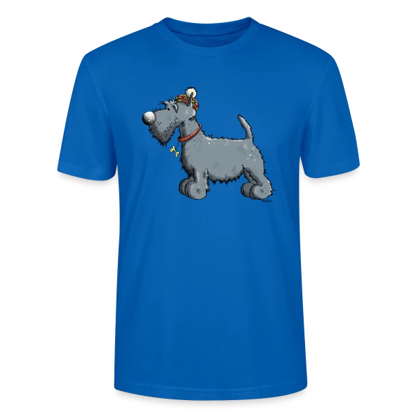 Maquette de T-shirt bio CRAFTER Stanley Stella Unisexe « Scottish Terrier Rigolo - Chien Scottie et Outlander » à personnaliser