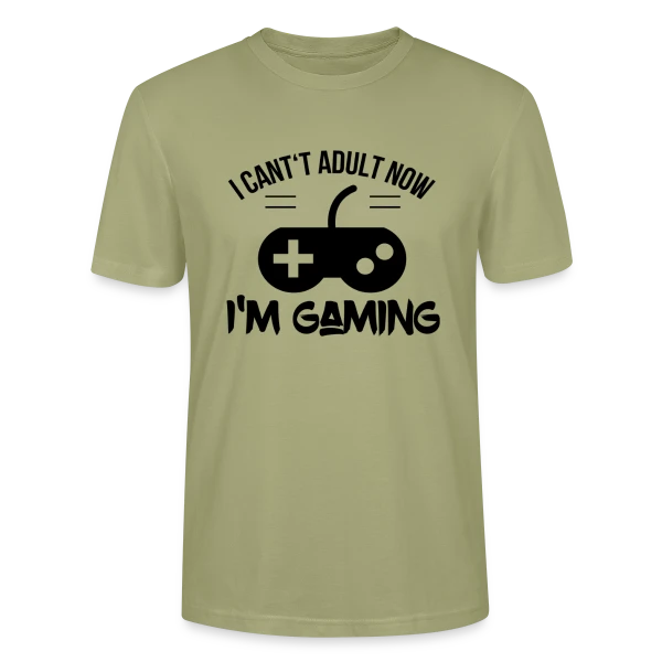 Maquette de T-shirt bio CRAFTER Stanley Stella Unisexe « Passion Gaming » à personnaliser